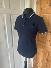 Load image into Gallery viewer, Cavallo half price polo shirt - navy.
