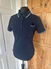 Load image into Gallery viewer, Cavallo half price polo shirt - navy.
