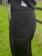 Load image into Gallery viewer, Cavallo Lou grip winter riding leggings - Black
