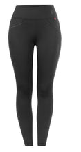 Load image into Gallery viewer, Cavallo Lou grip winter riding leggings - Black
