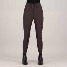 Load image into Gallery viewer, Added RIDING BREECHES ES-AURELIA DIAMOND FULLGRIP - MOCCA
