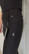 Load image into Gallery viewer, Kingsland A Shape full seat pull on Breeches in Black - offer price.
