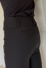 Load image into Gallery viewer, Kingsland A Shape full seat pull on Breeches in Black - offer price.
