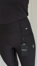 Load image into Gallery viewer, Kingsland A Shape full seat pull on Breeches in Black - offer price.
