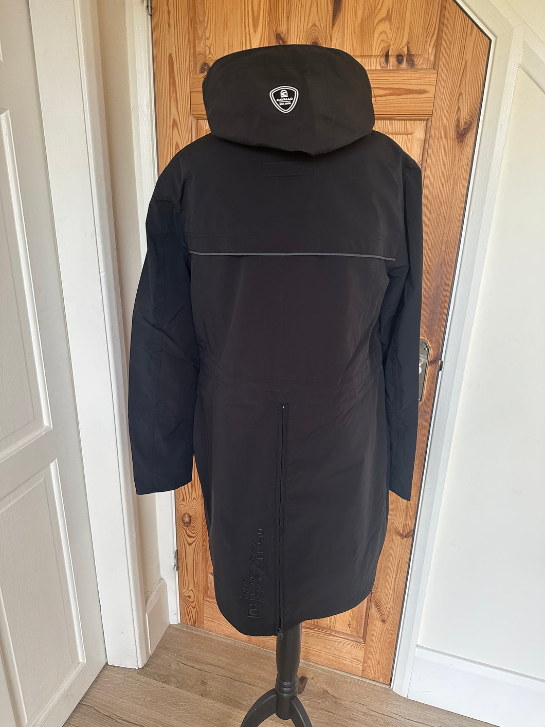 Cavallo long waterproof coat - Black